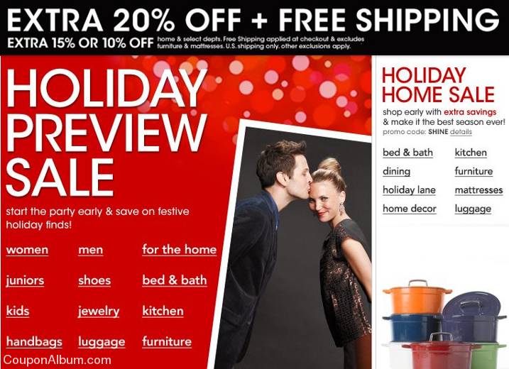 Holiday Priview Sale