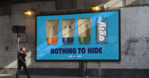 Advertising banner for Ugly Drinks